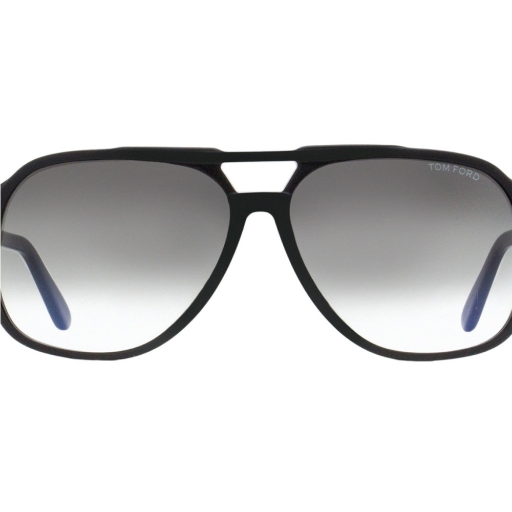 Tom Ford Black Gradient Aviator Sunglasses